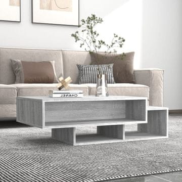 Vidaxl Klub stolić, sivi hrast sonoma, 105x55x32 cm