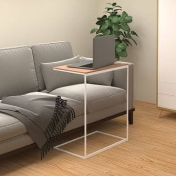 Vidaxl Pomoćni stolić, bijeli, 55x35x66 cm, materijal na bazi drva