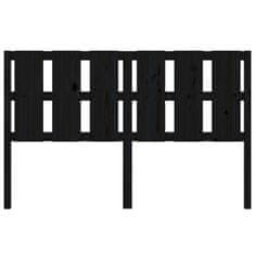 Vidaxl Uzglavlje za krevet crni 155,5 x 4 x 100 cm od masivne borovine