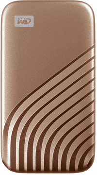 Western Digital My Passport SSD disk, 2 TB, USB-C 3.2, zlatni (WDBAGF0020BGD-WESN)