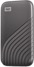 Western Digital My Passport SSD disk, 4 TB, USB-C 3.2, sivi (WDBAGF0040BGY-WESN)