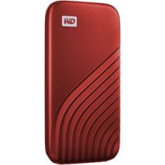 Western Digital My Passport SSD disk, 2 TB, USB-C 3.2, crveni (WDBAGF0020BRD-WESN)