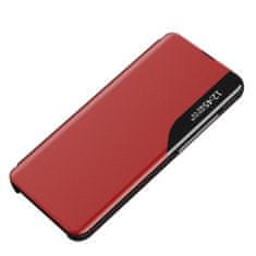MG Eco Leather View preklopna maska za Samsung Galaxy A73, crvena