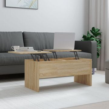 Vidaxl Klub stolić, hrast sonoma, 102x50,5x46,5 cm