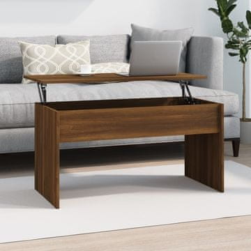 Vidaxl Klub stolić smeđi hrast 102x50,5x52,5 cm