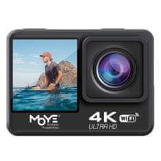 Moye Ventrue 4K Duo akcijska kamera, crna