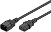 Goobay produžni kabel za napajanje, 1,5 m, C14/ C13, crni (68602)