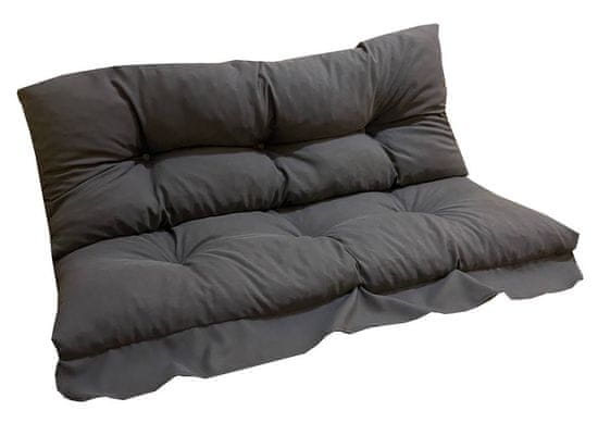 VETRO PLUS jastuk za ljuljačku, 130 cm, 5 cm, siva
