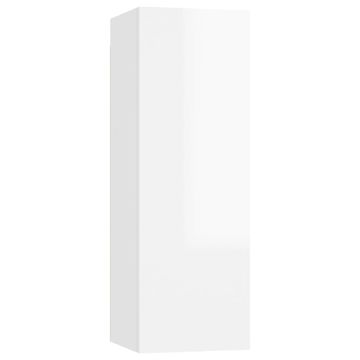 Vidaxl TV ormarić sjajni bijeli 30,5 x 30 x 90 cm konstruirano drvo