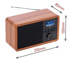 Adler Radio Rado Adler AD1184 Radio DAB+ Bluetooth