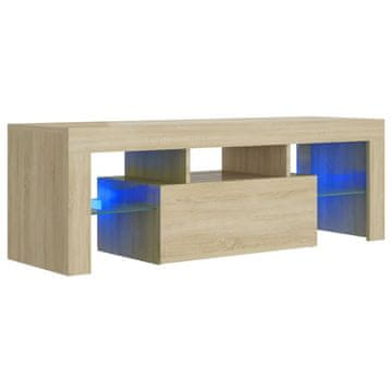 Vidaxl TV ormarić s LED svjetlima boja hrasta sonome 120 x 35 x 40 cm