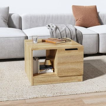 Vidaxl Klub stolić, hrast sonoma, 50x50x36 cm, materijal na bazi drva