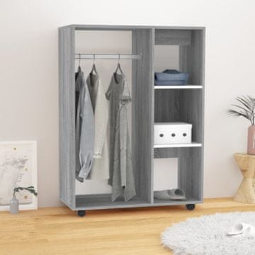 Vidaxl Ormarić, sivi hrast sonoma, 80x40x110 cm, materijal na bazi drva