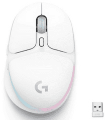 G705 gaming miš, bežični, bijela (910-006367)