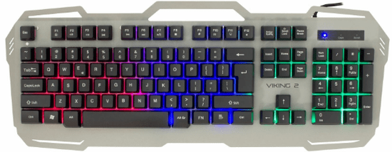 White Shark GK-1624 Viking-2 tipkovnica, USB, HR, siva