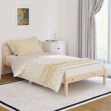 Vidaxl Okvir za krevet od punog borovog drva 100 x 200 cm