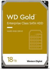 WD Gold Enterprise Class tvrdi disk (HDD), 18 TB, 7200, 6Gb/s, SATA (WD181KRYZ)