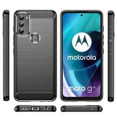 MG Carbon Case Flexible silikonska maska za Motorola Moto G71 5G, crno