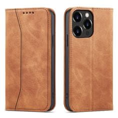 MG Magnet Fancy preklopna maska za iPhone 13 Pro, smeda