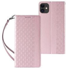 MG Magnet Strap preklopna maska za iPhone 12, ružičasta