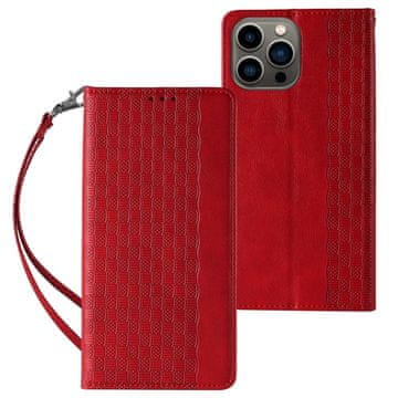 MG Magnet Strap preklopna maska za iPhone 12 Pro, crvena