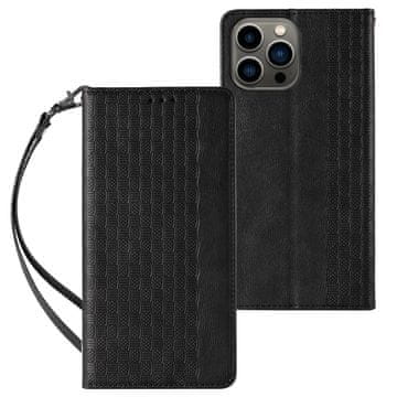MG Magnet Strap preklopna maska za iPhone 13 Pro, crno