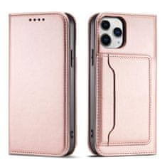 MG Magnet Card preklopna maska za iPhone 12, ružičasta