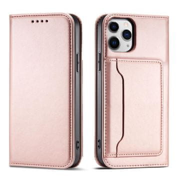 MG Magnet Card preklopna maska za iPhone 12, ružičasta