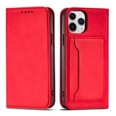 MG Magnet Card preklopna maska za iPhone 12 Pro Max, crvena