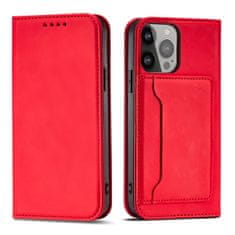 MG Magnet Card preklopna maska za Samsung Galaxy A23 5G, crvena