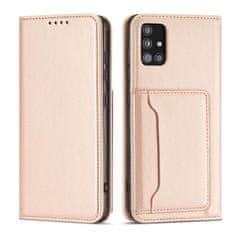 MG Magnet Card preklopna maska za Xiaomi Redmi Note 11 Pro 4G/5G, ružičasta