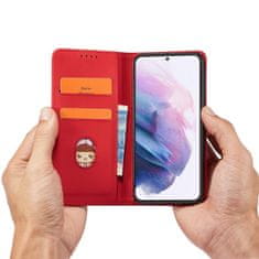 MG Magnet Card preklopna maska za Samsung Galaxy S22 Plus, crvena