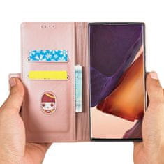 MG Magnet Card preklopna maska za Samsung Galaxy S22 Ultra, ružičasta