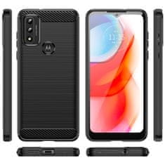 MG Carbon Case Flexible silikonska maska za Motorola Moto G Play 2022, crno