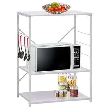 Vidaxl Ormarić za mikrovalnu pećnicu Bijeli 60x39,6x79,5 cm Iverica