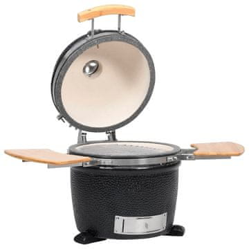 Vidaxl Kamado keramički uređaj za grill i dimljenje 33 cm