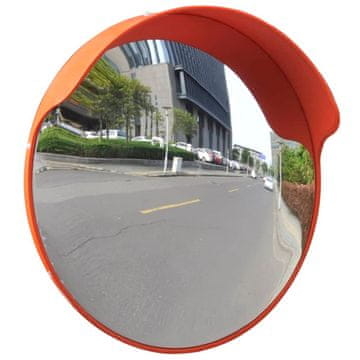 Vidaxl Prometno ogledalo, 45 cm, plastika, narančasto