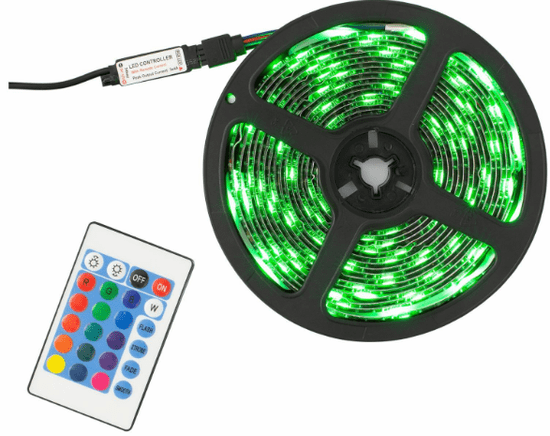 White Shark LED traka, RGB, 5 m, USB (Helios)