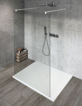 Gelco VARIO BIJELA staklena tuš-zastor, prozirno staklo 1200 mm, elegantan i modularan dizajn