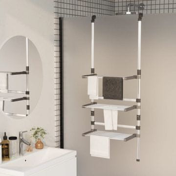 Vidaxl Aluminijska viseća sušilica rublja s 3 razine