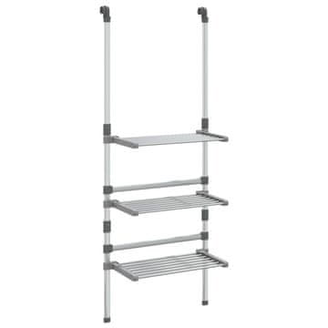 Vidaxl Viseći stalak za sušenje rublja s 3 razine aluminijski