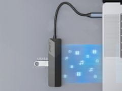 Orico MDK-4P priključna stanica, USB-C, 4 u 1, USB 3.0, USB 2.0, HDMI, USB-C PD, crna (MDK-4P-BK-BP)
