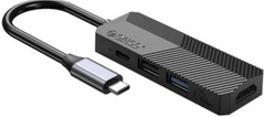 Orico MDK-4P priključna stanica, USB-C, 4 u 1, USB 3.0, USB 2.0, HDMI, USB-C PD, crna (MDK-4P-BK-BP)