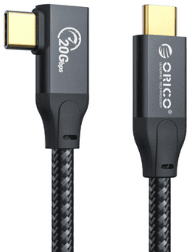 Orico CL32 kabel, 1m, USB-C v USB-C, USB 3.2 Gen2, 20Gbps, 100W PD, 4K 60Hz (CL32-10-BK-BP)