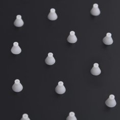 Vidaxl Glava za tuš od nehrđajućeg čelika 50 cm okrugla crna