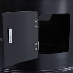 Vidaxl 3-u-1 roštilj s pušnicom na drveni ugljen 40 x 80 cm