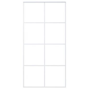 Vidaxl Klizna vrata od stakla ESG i aluminija 102,5 x 205 cm bijela