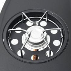 Vidaxl Plinski roštilj s 4 +1 zonom za kuhanje crni čelični