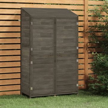 Vidaxl Vrtna kućica antracit boje 102x52x174,5 cm, drvo jele