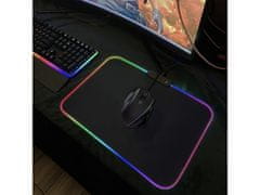 Verkgroup Osvijetljena LED RGB računalna podloga za miš i tipkovnicu 35x25cm